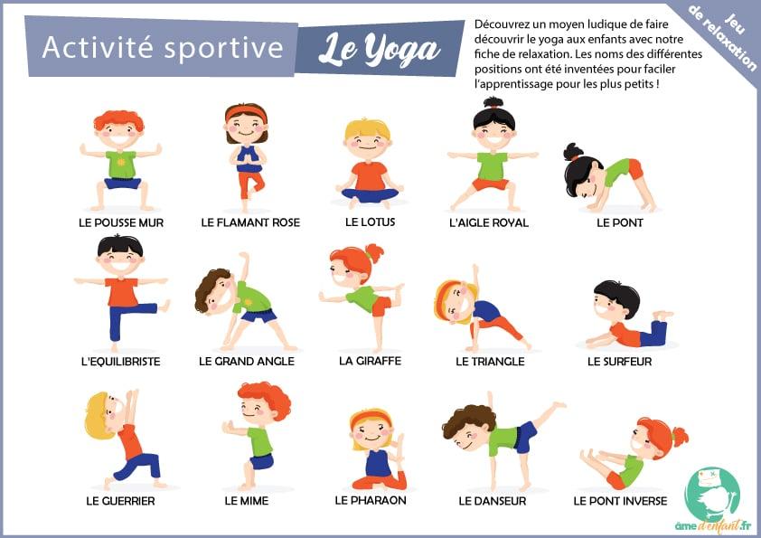 Fiche gratuite pour apprendre le yoga aux enfants